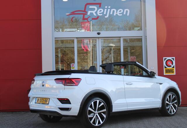 Volkswagen T-Roc Cabrio 1.5 TSI 150PK AUTOMAAT R-LINE | VIRTUAL COCKPIT | STOEL/STUUR VERWARMING | 19" LICHTMETALEN VELGEN | FULL LED KOPLAMPEN | DODEHOEK DETECTIE | ADAPTIVE CRUISE CONTROL | KEYLESS ENTRY/START | PARKEERSENSOREN VOOR EN ACHTER | ACHTERUITRIJ CAMERA | LED