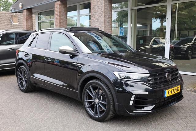 Volkswagen T-Roc 2.0 TSI 4Motion R DOWNPIPE STAGE-2 CAMERA PANO ACC CARPLAY DAB NAVI BEATS 19"LMV ELEK.ACHTERKLEP ZWARTE-HEMEL TREKHAAK-AFN STOELVERW. ENZ!