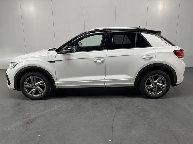 Volkswagen T-Roc 1.5 TSI R-Line / AUTOMAAT/ FABRIEKSGARANTIE T/M 2-2027/ TREKHAAK AFNEEMBAAR/ FABRIEKSGARANTIE/ ALCANTARA/ ADAPT. CRUISE/ APP-CONNECT/ NAVI/ MATRIX/ RIJ-MODI/ PARK. SENSOREN + CAMERA/ STOEL VERWARM.