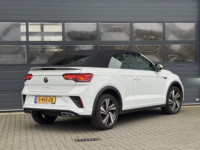 Volkswagen T-Roc CABRIO 1.5 TSI R-LINE I AUTOMAAT I P-CAMERA I LEDEREN BEKLEDING I STOELVERWARMING I UNIEKE STAND