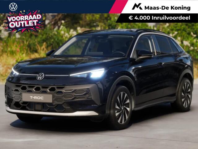 Volkswagen T-Roc Life First Edition 1.5 eTSI 116 PK 7 versn. DSG · Draadloze telefoonlader · Achteruitrijcamera · Comfort pakket · Voorraad OUTLET · Prijs is inclusief inruilpremie ·