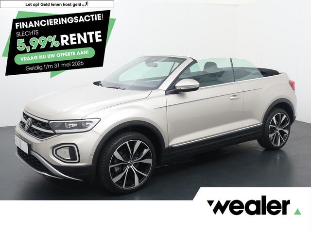 Volkswagen T-Roc Cabrio 1.5 TSI Style | 150 PK | Automaat | 19" LM velgen | Adaptive cruise control | Dodehoek detectie | Apple Carplay/Android Auto |