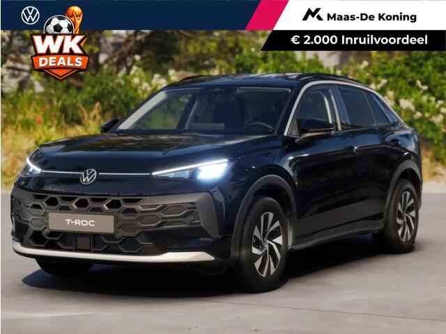 Volkswagen T-Roc Limited Edition 1.5 eTSI 116 PK 7 versn. DSG · Comfort pakket · Achteruitrijcamera · Draadloze telefoonlader · Voorraad OUTLET · Prijs is inclusief inruilpremie ·