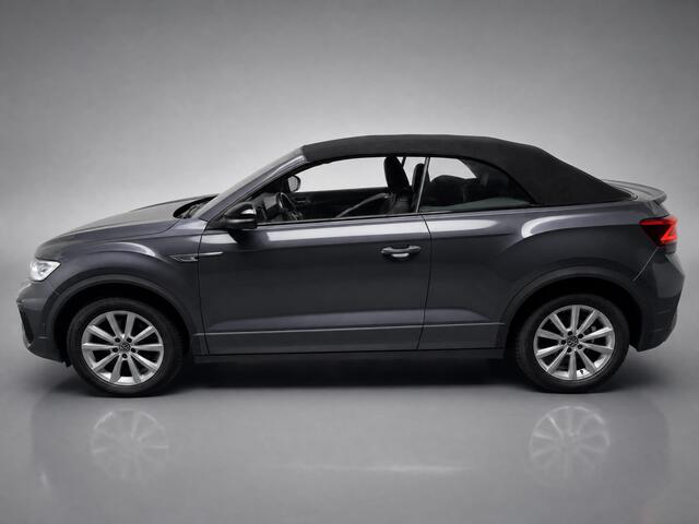 Volkswagen T-Roc Cabrio 1.5 TSI R-Line / AUTOMAAT/ PARK.SENSOREN V+A/ CAMERA/ STUUR+STOELVERWARM./ APP-CONNECT/ ACC/ KEYLESS/ DODEHOEK/ RIJ-MODI/ DIGITAL DASH/ NAVI/ DAB/ CLIMA/ IQ.LIGHT/ 19'' LMV