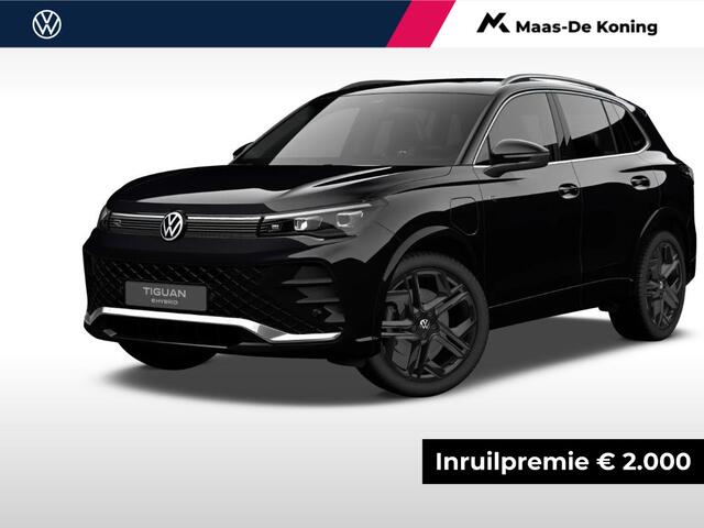 Volkswagen TIGUAN R-Line-Edition 1.5 eHybrid 272 pk 6 versn. DSG · Velgen 'york', 20 inch lichtmetaal in zwart · Interieur Pakket: Interieur style pakket · Trekhaak incl. aanhangermanoeuvreerhulp (trailer assist) · Black style pakket ·