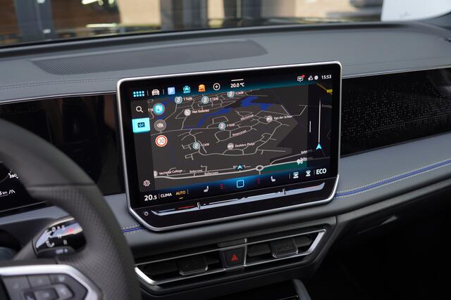 Volkswagen TIGUAN 1.5/272pk eHybrid R-Line Blackstyle|2025|Panoramadak|360°Camera|Trekhaak|20"Blackstyle|Stoelverwarming/massage|Carplay&AndroidAuto|sfeerverlichting|el.achterklep