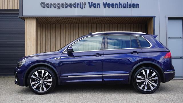 Volkswagen TIGUAN 2.0 TSI 180pk DSG 4Motion 3x R-Line Pano.Dak Virtual Cockpit 20inch LM Suzuka 360-View Elek.Trekhaak *NL Auto* 63907km! 1e Eigenaar!