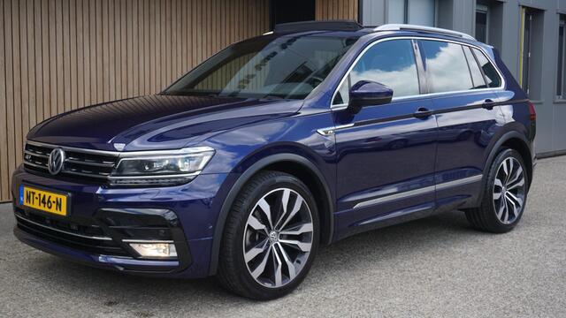Volkswagen TIGUAN 2.0 TSI 180pk DSG 4Motion 3x R-Line Pano.Dak Virtual Cockpit 20inch LM Suzuka 360-View Elek.Trekhaak *NL Auto* 63907km! 1e Eigenaar!