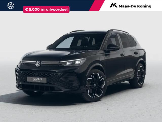 Volkswagen TIGUAN R-Line Edition 1.5 eHybrid 204 PK 6 versn.DSG · Black Style Pakket · Panoramaschuif-kanteldak · Trekhaak inklapbaar, met elektrische ontgrendeling, incl. aanhangermanoeuvreerhulp Trailer Assist · Prijs is inclusief inruilpremie ·
