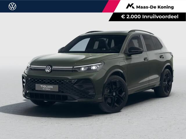 Volkswagen TIGUAN R-Line Edition 1.5 eHybrid 204 PK 6 versn. DSG · Black Style Pakket · Panoramaschuif-kanteldak · Trekhaak inklapbaar, met elektrische ontgrendeling, incl. aanhangermanoeuvreerhulp Trailer Assist ·