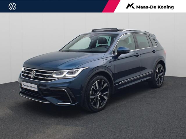 Volkswagen TIGUAN 1.4TSIeHybrid 180kW/245PK R-Line DSG · Leder · Panoramadak · Trekhaak · Stoelverwarming ·