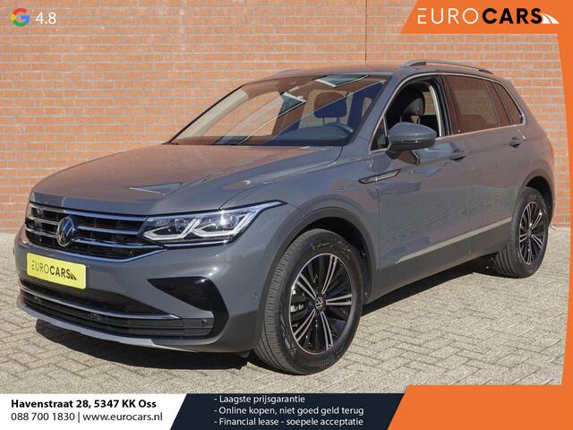 Volkswagen TIGUAN 1.5 TSI 150pk DSG Elegance Navigatie Apple Carplay / Android Auto Parkeersensoren Camera Adaptieve Cruise Control Stuur-en stoelverwarming Matrix LED-koplampen Virtual Cockpit Getinte ramen Climate Control ErgoActive stoelen