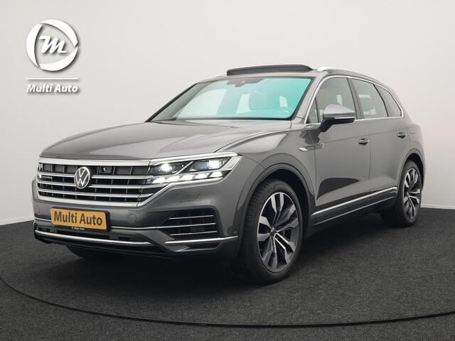 Volkswagen TOUAREG 3.0 TSi eHybrid 4MOTION Elegance Plug In Hybrid 381pk PHEV | Panodak | Trekhaak af Fabriek | Luchtvering | Adaptive Cruise | Nachtzicht | Lederen Comfortzetels Massage & Memory | Head Up | 21"L.M | Dynaudio | Sfeerverlichting |