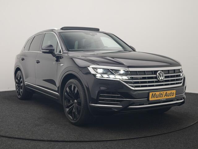Volkswagen TOUAREG 3.0 TSi eHybrid 4MOTION PHEV 381pk Dealer O.H | Luchtvering | Trekhaak Af Fabriek | Panodak | Adaptive Cruise | Lederen Sportstoelen Memory & Verwarmd | Keyless | Apple Carplay | Virtual | Navigatie | DAB | 21"L.M | Plug In Hybrid |