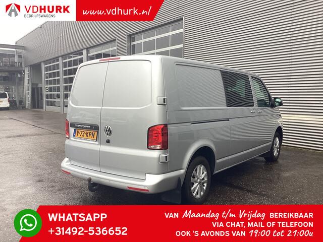 Volkswagen TRANSPORTER 2.0 TDI 150 pk DSG Aut. L2 DC Dubbel Cabine Highline BPM VRIJ! Adapt.Cruise/ LED/ 2xSchuifdeur/ Standkachel/ Carplay/ Stoelverw./ Camera/