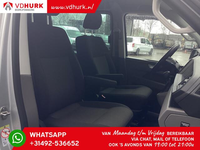 Volkswagen TRANSPORTER 2.0 TDI 150 pk DSG Aut. L2 DC Dubbel Cabine Highline BPM VRIJ! Adapt.Cruise/ LED/ 2xSchuifdeur/ Standkachel/ Carplay/ Stoelverw./ Camera/