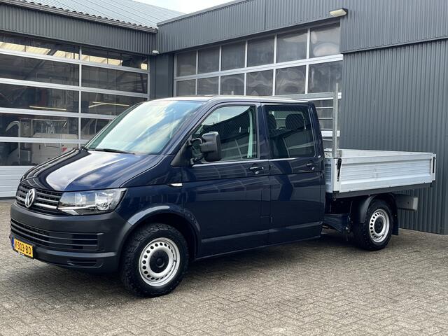 Volkswagen TRANSPORTER 2.0 TDI L2H1 DC 4Motion 4x4 Euro 6 Pick-up Dubbele cabine open laadbak met Airco trekhaak 2500 kg 6-Persoons Telefoonverbinding 1e eigenaar Dealer onderhouden