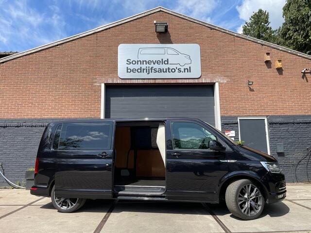 Volkswagen TRANSPORTER 2.0 TDI L2H1 Highline 2 schuifdeuren Weinig km's!! Trekhaak, schuifkanteldak, zwart. LM velgen