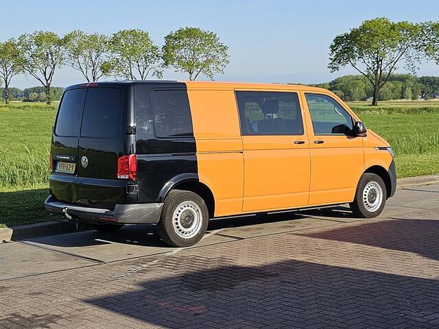 Volkswagen TRANSPORTER T6.1 L2H2 Dubbel Cabine Airco 150Pk Automaat Trekhaak Deuren 1e Eigenaar NAP Euro6!