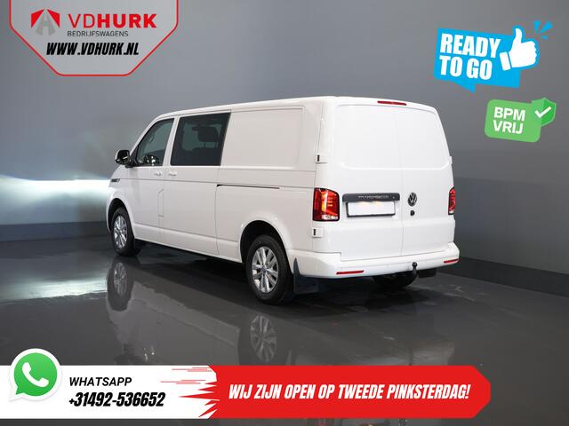 Volkswagen TRANSPORTER 2.0 TDI 150 pk Aut. L2 DC Dubbel Cabine BPM VRIJ! Ready2Go 2xSchuifdeur/ Adapt Cruise/ LED/ Standkachel/ Stoelverw./ Carplay/ Camera/ LMV