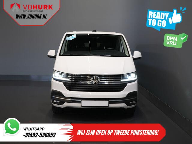 Volkswagen TRANSPORTER 2.0 TDI 150 pk Aut. L2 DC Dubbel Cabine BPM VRIJ! Ready2Go 2xSchuifdeur/ Adapt Cruise/ LED/ Standkachel/ Stoelverw./ Carplay/ Camera/ LMV