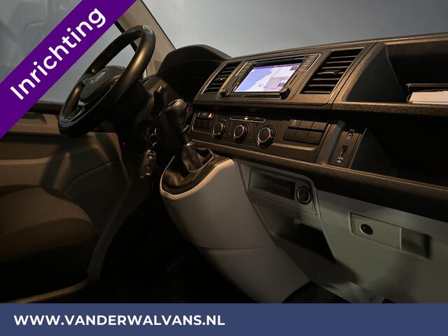 Volkswagen TRANSPORTER 2.0 TDI L2H1 inrichting Euro6 Airco | Navigatie | Cruisecontrol | Trekhaak | Parkeersensoren