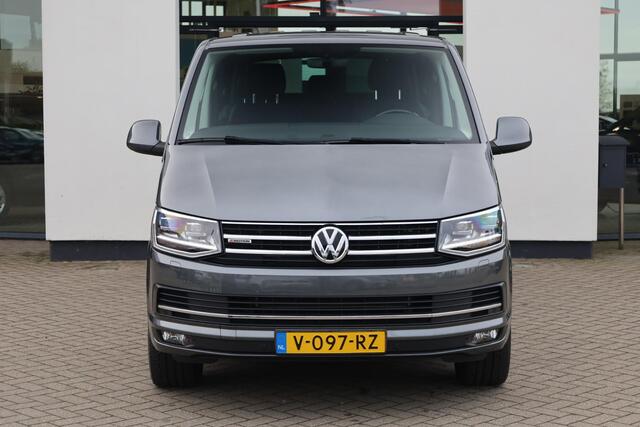 Volkswagen TRANSPORTER 2.0 TDI L2H1 DC 4Motion Highline 204PK / 150kW DSG, 4-motion 4 x 4 Dubbele cabine, NL auto 1e eigenaar trekhaak, achteruitrijcamera, parkeersensoren voor en achter (pdc), cruise control, verwarmbare voorruit, navigatie, DAB+, Apple Carplay / Android Auto,