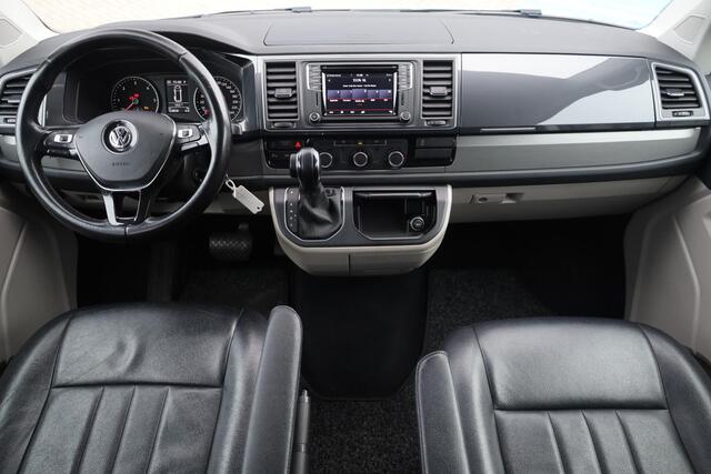 Volkswagen TRANSPORTER 2.0 TDI L2H1 DC 4Motion Highline 204PK / 150kW DSG, 4-motion 4 x 4 Dubbele cabine, NL auto 1e eigenaar trekhaak, achteruitrijcamera, parkeersensoren voor en achter (pdc), cruise control, verwarmbare voorruit, navigatie, DAB+, Apple Carplay / Android Auto,