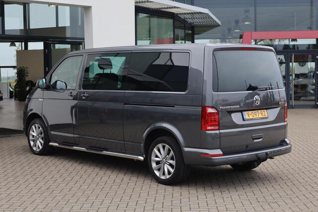 Volkswagen TRANSPORTER 2.0 TDI L2H1 DC 4Motion Highline 204PK / 150kW DSG, 4-motion 4 x 4 Dubbele cabine, NL auto 1e eigenaar trekhaak, achteruitrijcamera, parkeersensoren voor en achter (pdc), cruise control, verwarmbare voorruit, navigatie, DAB+, Apple Carplay / Android Auto,