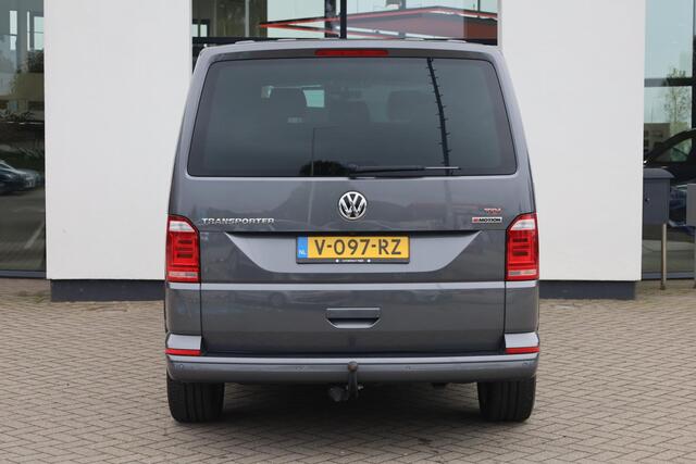 Volkswagen TRANSPORTER 2.0 TDI L2H1 DC 4Motion Highline 204PK / 150kW DSG, 4-motion 4 x 4 Dubbele cabine, NL auto 1e eigenaar trekhaak, achteruitrijcamera, parkeersensoren voor en achter (pdc), cruise control, verwarmbare voorruit, navigatie, DAB+, Apple Carplay / Android Auto,