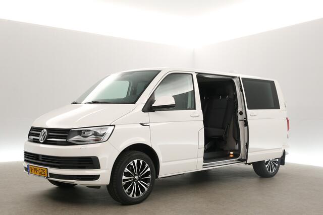 Volkswagen TRANSPORTER 2.0 TDI 150PK L2H1 | Dubbele Cabine | 5 Persoons | DSG Automaat | 2xSchuifdeur Airco Cruise Carplay Trekhaak Navi PDC 18''LMV