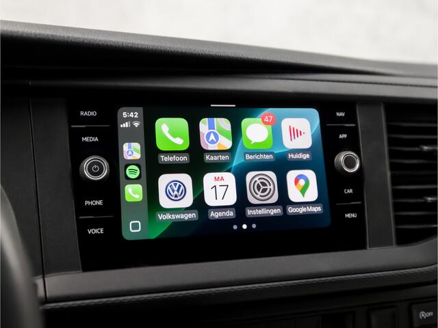 Volkswagen TRANSPORTER Kombi 2.0 TDI L1H1 (9 PERSOONS, LEDER, APPLE CARPLAY, GROOT NAVI, NIEUWE APK, ELEK RAMEN, CRUISE, TREKHAAK, NIEUWSTAAT)