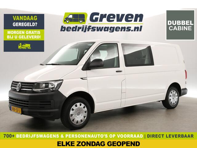Volkswagen TRANSPORTER 2.0 TDI L2H1 Dubbele Cabine Airco Cruise 6 Persoons Elektrpakket Sidebar Trekhaak