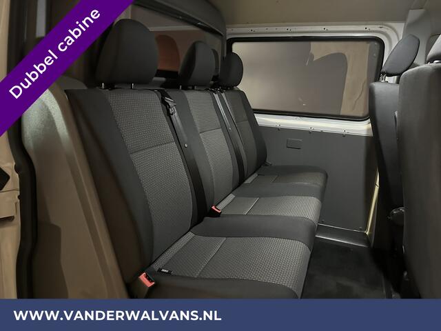 Volkswagen TRANSPORTER 2.0 TDI L2H1 Dubbele Cabine Euro6 Airco | 5-Zits | Navigatie | 2200kg Trekhaak | Apple Carplay Android Auto, Cruisecontrol, Parkeersensoren