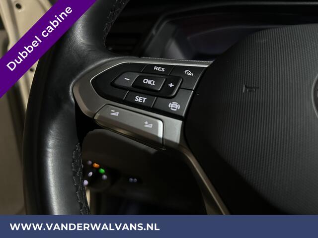 Volkswagen TRANSPORTER 2.0 TDI L2H1 Dubbele Cabine Euro6 Airco | 5-Zits | Navigatie | 2200kg Trekhaak | Apple Carplay Android Auto, Cruisecontrol, Parkeersensoren