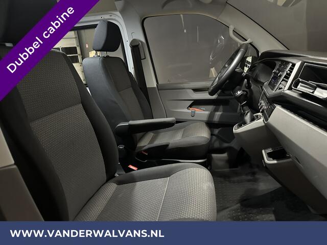 Volkswagen TRANSPORTER 2.0 TDI L2H1 Dubbele Cabine Euro6 Airco | 5-Zits | Navigatie | 2200kg Trekhaak | Apple Carplay Android Auto, Cruisecontrol, Parkeersensoren