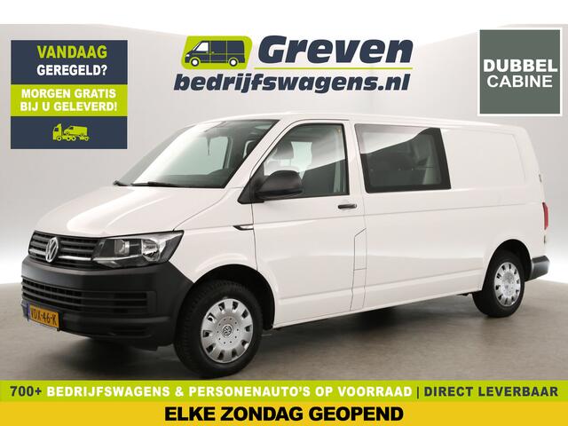 Volkswagen TRANSPORTER 2.0 TDI L2H1 | Dubbele Cabine | 6 Persoons | Airco Cruise Carplay Navigatie Elektrpakket