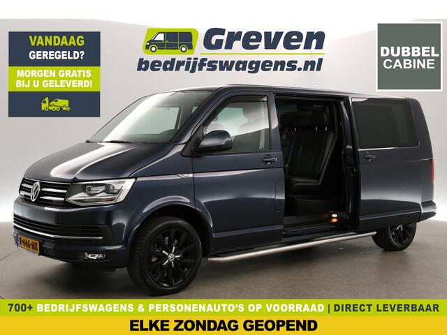 Volkswagen TRANSPORTER 2.0 TDI L2H1 | Dubbele Cabine | 5 Persoons | 204PK DSG Automaat Camera Carplay LED 2xSchuifdeur Airco Cruise Trekhaak Leder Navi 18"LMV PDC