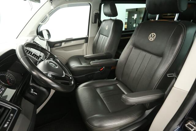 Volkswagen TRANSPORTER 2.0 TDI L2H1 | Dubbele Cabine | 5 Persoons | 204PK DSG Automaat Camera Carplay LED 2xSchuifdeur Airco Cruise Trekhaak Leder Navi 18"LMV PDC