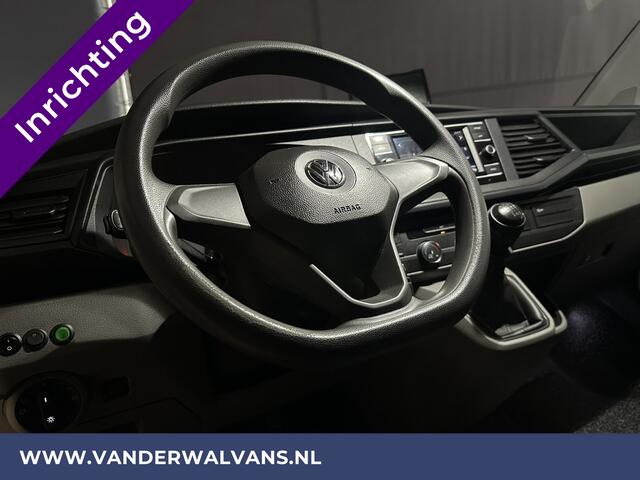 Volkswagen TRANSPORTER 2.0 TDI 150pk L2H1 Inrichting Euro6 Airco | Camera | Apple Carplay | Android Auto | 2500kg Trekhaak Cruisecontrol, Parkeersensoren