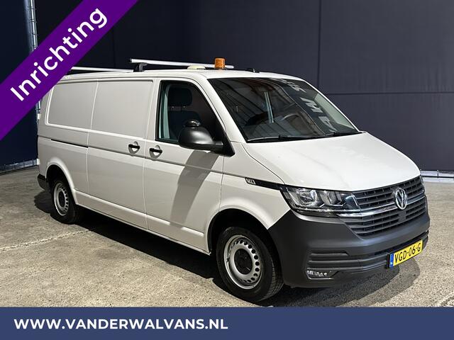 Volkswagen TRANSPORTER 2.0 TDI 150pk L2H1 Inrichting Euro6 Airco | Apple Carplay | Android Auto | Cruisecontrol | 2500kg Trekhaak Dakdragers, Parkeersensoren