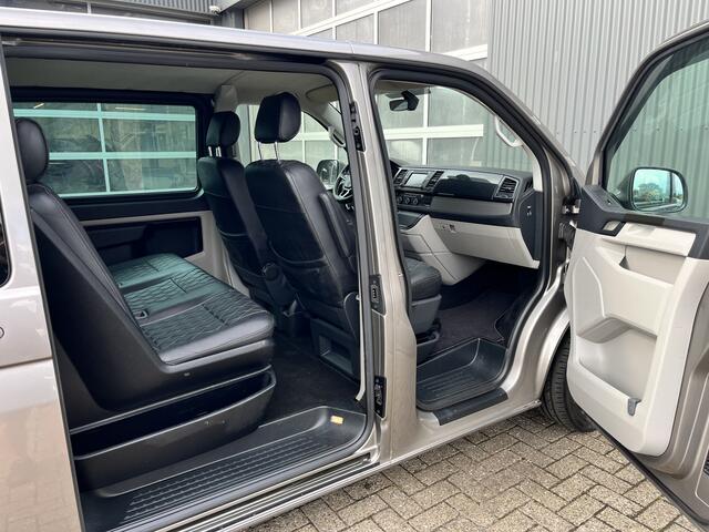 Volkswagen TRANSPORTER 2.0 TDI L2H1 DC Airco Cruise controle Apple carplay Trekhaak 2500kg trekgewicht Parkeerhulp voor en achter 5-Persoons Euro 6 Telefoonverbinding Bpm vrij voor particulier gebruik!!