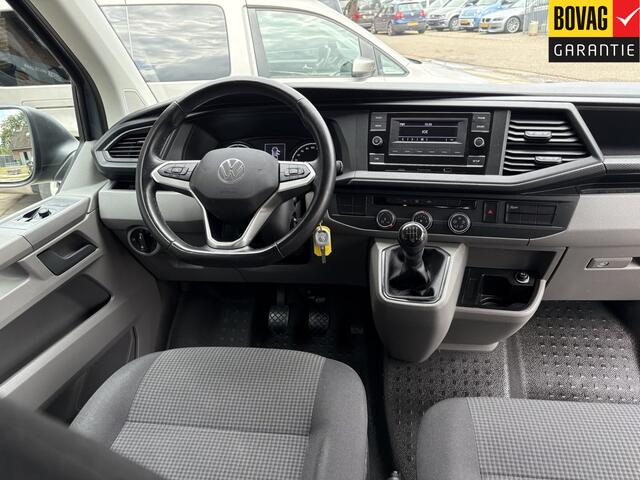 Volkswagen TRANSPORTER 2.0 TDI L2H1 DC 28 Pick Up , Dubbel Cabine 110kw ( Airco, centrale vergrendeling, Trekhaak) RIJKLAARPRIJS!