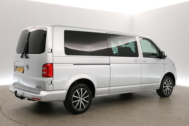 Volkswagen TRANSPORTER 2.0 TDI 150PK L2H1 | Dubbele Cabine | 5 Persoons | DSG Automaat ACC Airco 2xSchuifdeur Carplay LED Trekhaak Navi PDC 17"LMV