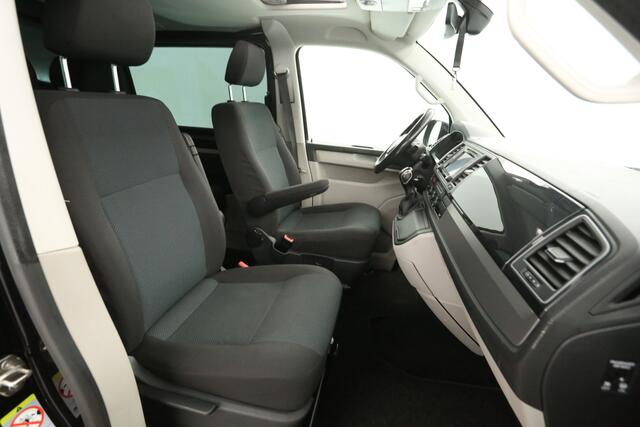 Volkswagen TRANSPORTER 2.0 TDI L2H1 | 204PK Aut. | Dubbele Cabine | Panoramadak | 5 Persoons | Airco | Camera | Carplay | Cruise | Navi | PDC | 18''LMV | 2xSchuifdeur | Trekhaak