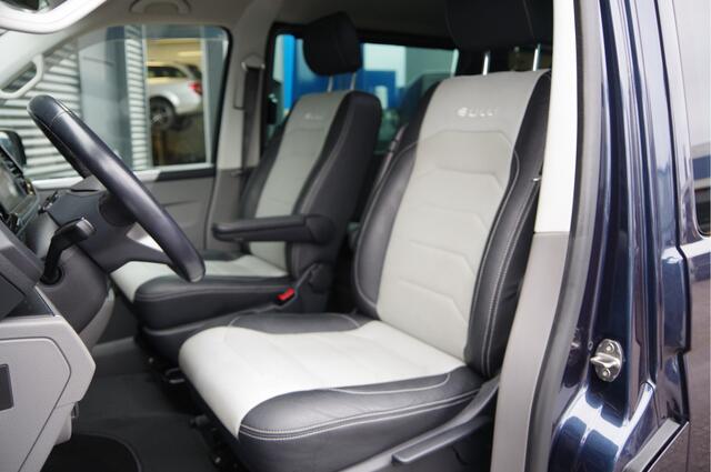 Volkswagen TRANSPORTER 2.0 TDI L2 BULLI DC-5P, AUT. LED, LEDER, TREKHAAK, STOELVERWARMING, ADAPT. CRUISE, DIGITAL COCKPIT, CAMERA, AIRCO, PARKEERSENSOREN, DUBBELE CABINE, DUBBEL CABINE, NL AUTO, NAP
