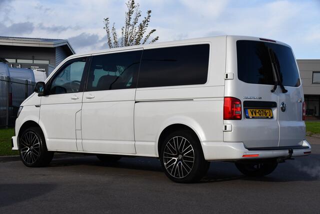 Volkswagen TRANSPORTER 2.0 TDI L2H1 DC Bulli Adaptieve Cruise, Carplay, EURO 6, Sensoren, Leder, LED, Automaat, Multimedia, Trekhaak, 2 x Schuifdeur, Uniek!
