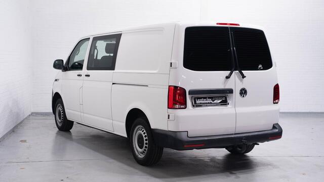 Volkswagen TRANSPORTER 2.0 TDI 110 pk L2 Dubbel Cabine 2x Schuifdeur NAP, Trekhaak, Airco, Cruise Control, 5-Zits, 1e Eigenaar