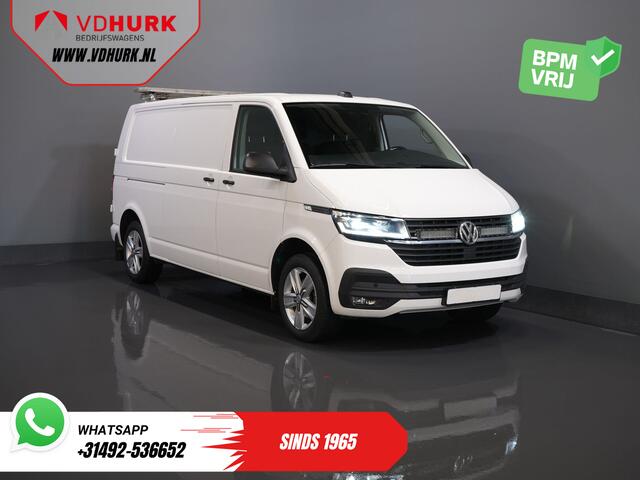 Volkswagen TRANSPORTER 2.0 TDI 150 pk DSG Aut. L2 BPM VRIJ! Adapt.Cruise/ LED/ 2x Schuifdeur/ Carplay/ Stoelverw./ Airco/ Navi/ PDC/ 17"LMV/ Trekhaak