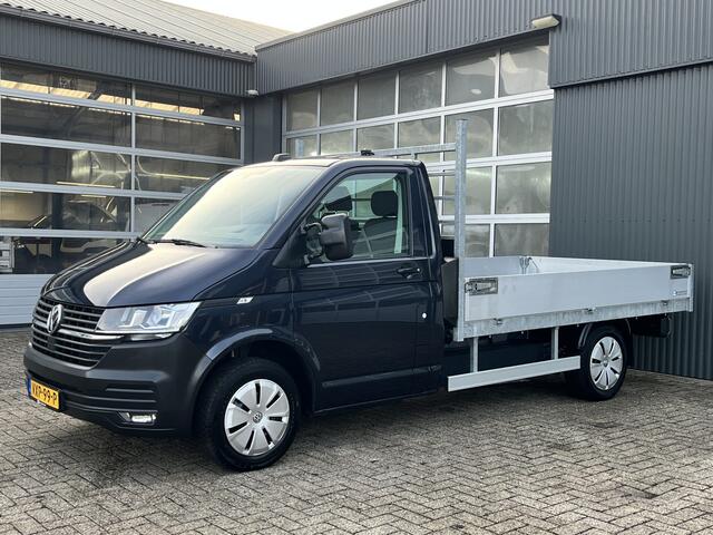 Volkswagen TRANSPORTER 2.0 TDI L2 Pick up open laadbak Pick-up met Airco Telefoonverbinding 3-Persoons 1e eigenaar Dealer onderhouden P-up Bakwagen Doka Pritsche Euro 6